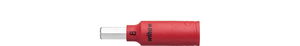 Wiha Insulated nut driver insert 1/4" internal hexagon  8.0 mm x 65 mm (43113)