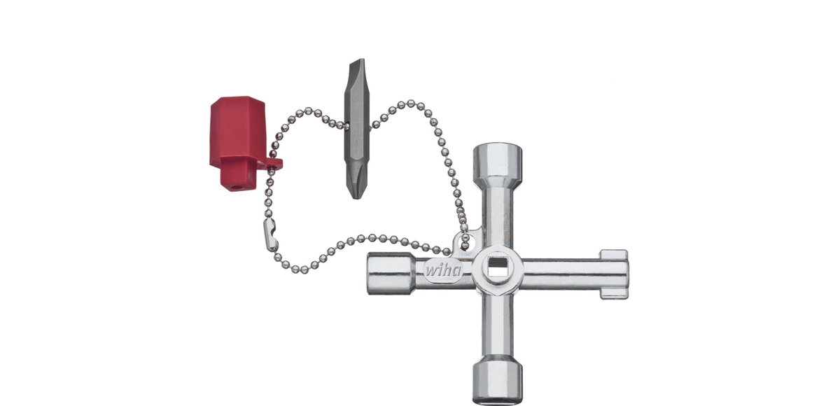 Wiha Switch cabinet key cross shape 7.0 mm- 9- 5 - 8- 3 - 5 (36114)