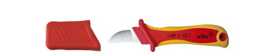Wiha Cable stripping knife straight cutting edge for round cables in blister pack 200 mm (38798)