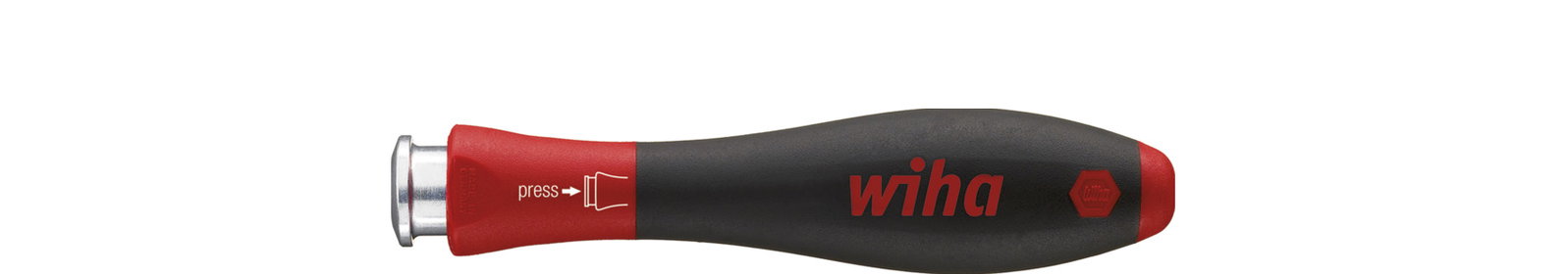 Wiha Screwdriver handle SoftFinish®-telescopic for SYSTEM 4 interchangeable blade 4.0 mm (30373)