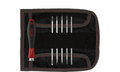 Wiha Screwdriver with interchangeable blade set SYSTEM 4 Slotted, Phillips, 7-pcs. incl. roll-up bag (00616)