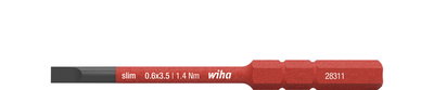 Wiha slimBit electric bit Slotted 3.5 mm x 75 mm (41159)