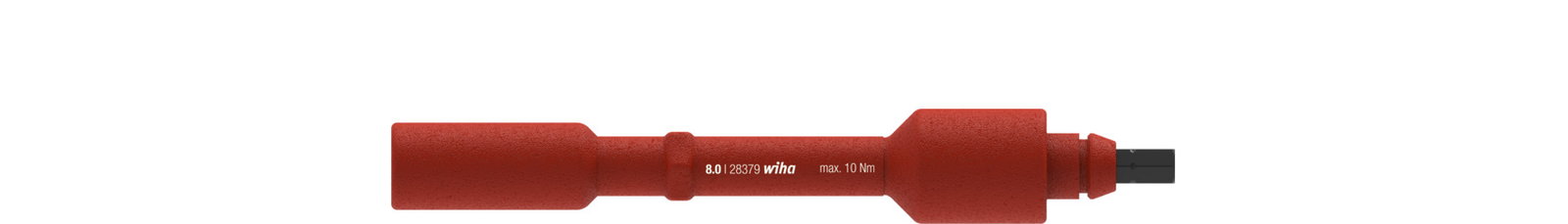 Wiha Interchangeable electric blade Hex nut driver for torque screwdriver with T-handle electric 8.0 mm x 136 mm (38926)