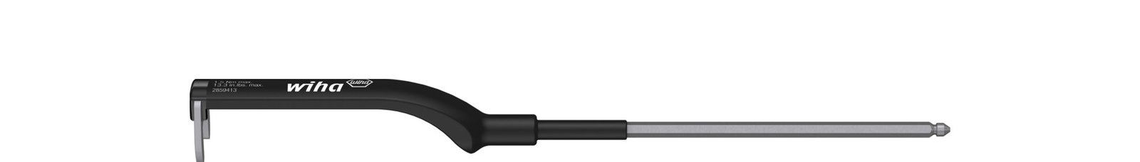 Wiha Cable key for circular plug connector Hexagon head for torque screwdriver with long handle 9 mm (10114)