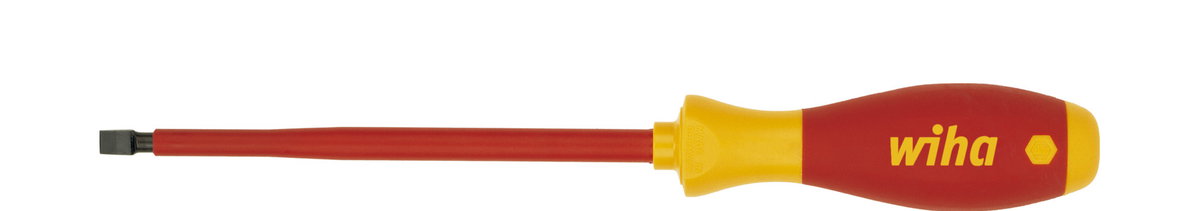Wiha Screwdriver SoftFinish® electric Slotted 5.5 mm x 125 mm (00826)