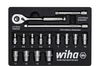 Wiha Ratchet wrench set, 1/4" 16 pcs. in foam insert (44683)