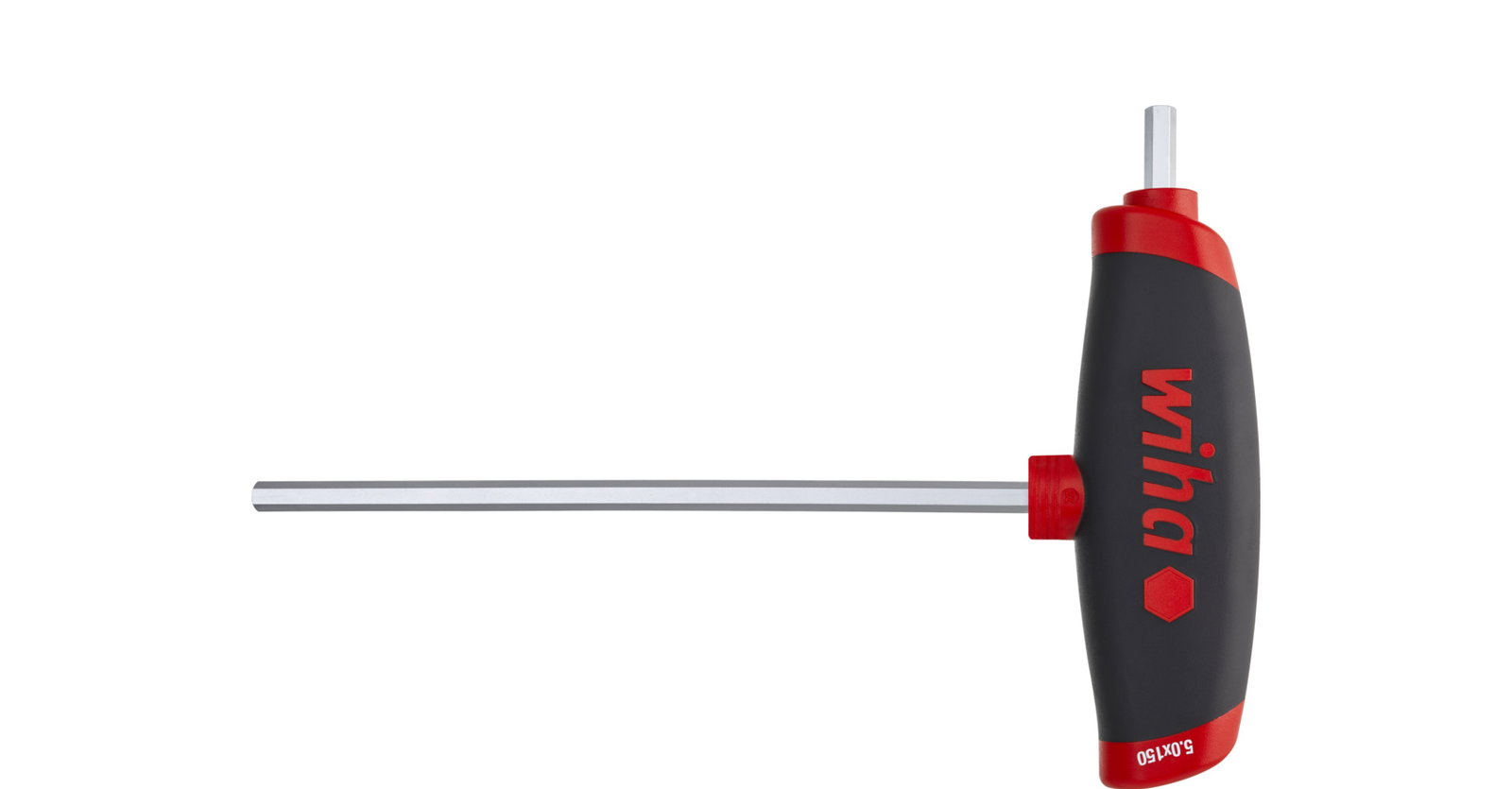 Wiha L-key with T-handle ComfortGrip Hex with side drive, matt chrome-plated 3.0 mm (45433)