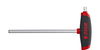 Wiha L-key with T-handle ComfortGrip Hexagon MagicRing® with side drive, matt chrome-plated 8.0 mm (45444)