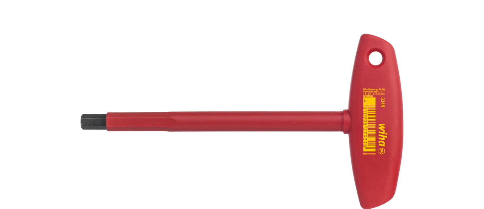 Wiha L-key with T-handle electric Hex 4.0 mm x 176 mm (27928)