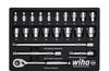 Wiha Ratchet wrench set, 3/8" 22 pcs. in foam insert (44708)