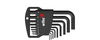 Wiha L-key set in Classic holder Hex, 9-pcs., black oxidised (06379)