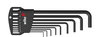 Wiha L-key set in Classic holder Hex, 9-pcs., black oxidised (06386)