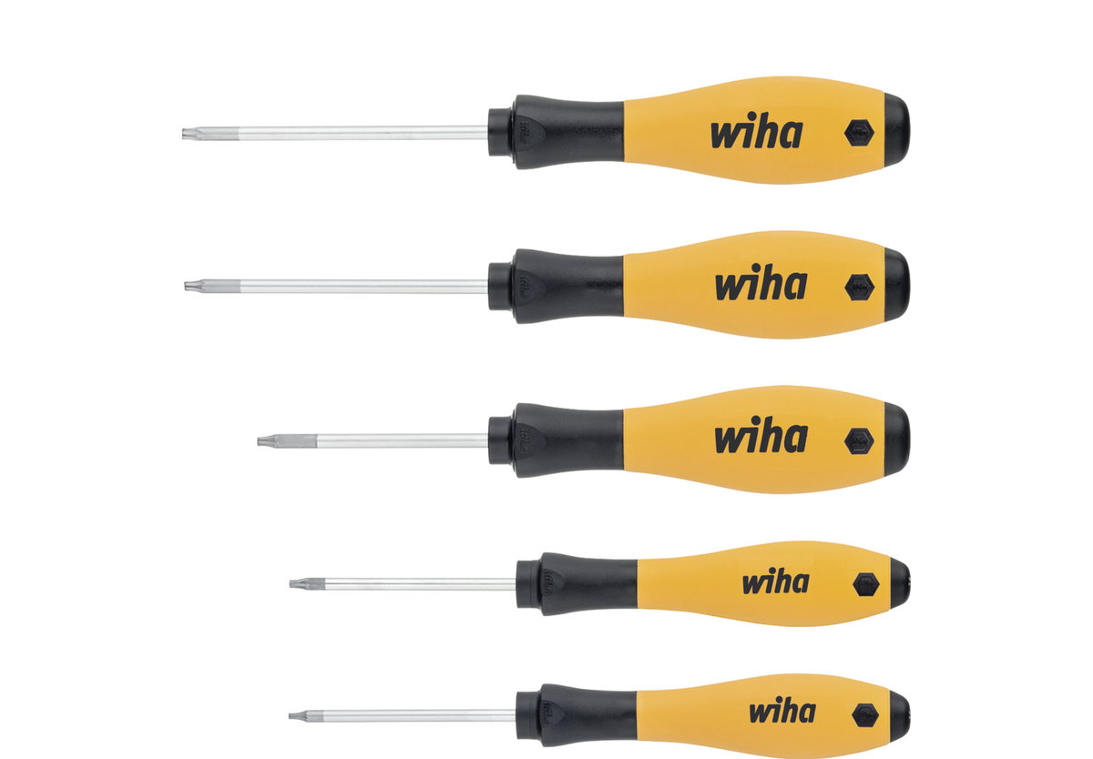 Wiha Screwdriver set SoftFinish® ESD TORX® 5-pcs. (27253)
