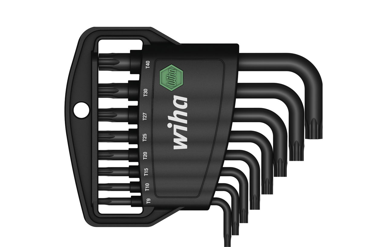 Wiha L-key set in Classic holder TORX®, 8-pcs., short, black oxidised (36461) – Image 2 of 3