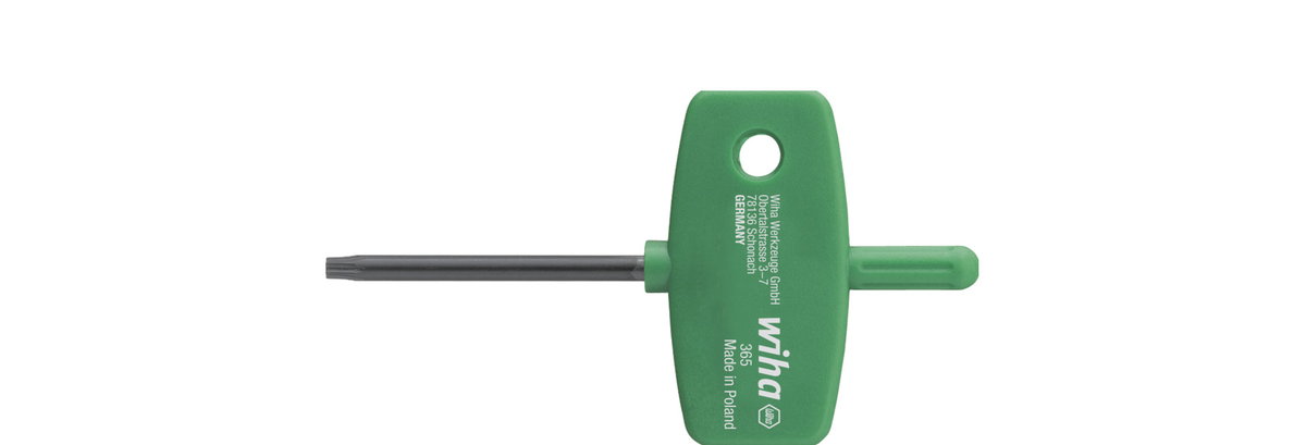 Wiha L-key with key handle TORX®, black oxidised T9 x 75 mm (01353)