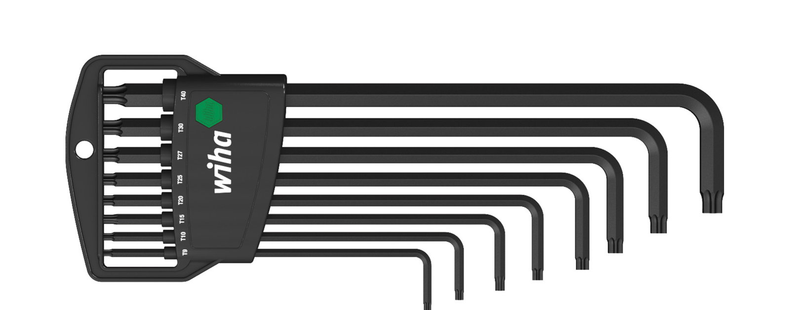 Wiha L-key set in Classic holder TORX®, 8-pcs., black oxidised (34736)