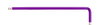 Wiha L-keys hexagonal ball in flourescent colour 4.0 mm x 142 mm (41898)