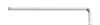 Wiha L-keys Hexagonal ball end matt chrome-plated 6.0 mm x 184 mm (01402)