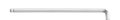 Wiha L-keys Hexagonal ball end with short side, matt chrome-plated 2.5 mm x 113 mm (35484)