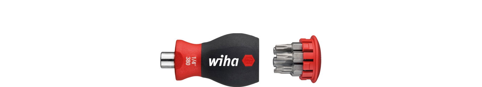 Wiha Screwdriver with bit magazine magnetic TORX® with 6 bits, Stubby, 1/4" (33744) – Image 2 of 21