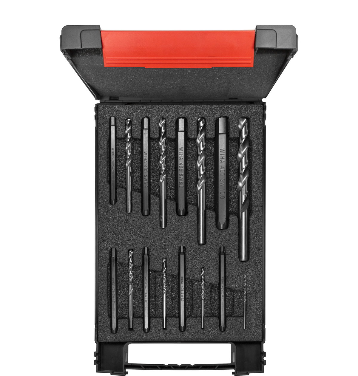 Wiha Screw extractor set Hex, 17-pcs. with spiral drill bit incl. box (03988)
