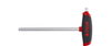 Wiha L-key with T-handle ComfortGrip Hexagonal ball end with side drive, matt chrome-plated 3.0 mm (45454)