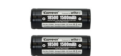 Wiha Battery set, 18500 Li-ion 2 units in box (41914)
