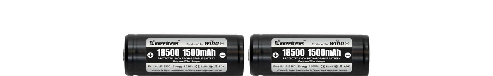 Wiha Battery set, 18500 Li-ion 2 units in box (41914) – Image 3 of 3