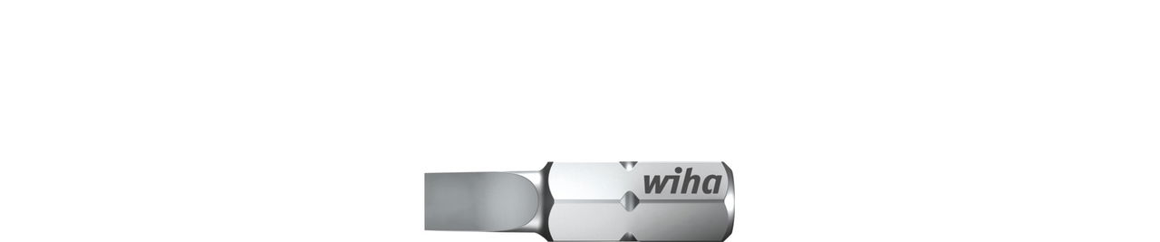 Wiha Bit Standard 25 mm Slotted 1/4" C6,3 8.0 mm (01627) – Image 4 of 5