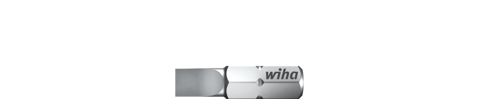 Wiha Bit Standard 25 mm Slotted 1/4" C6,3 5.5 mm (01624) – Image 3 of 5