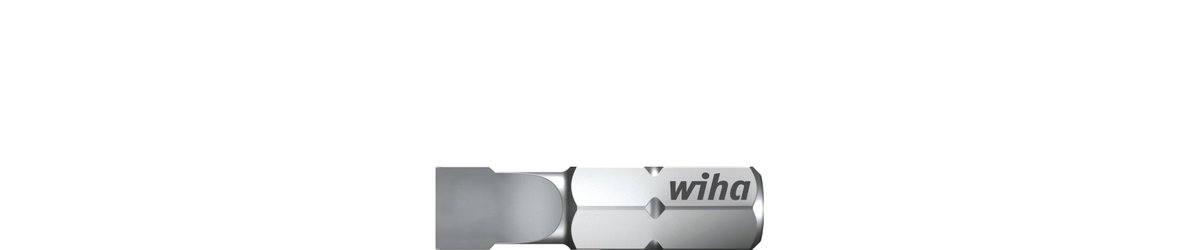Wiha Bit Standard 25 mm Slotted 1/4" C6,3 5.5 mm (01624) – Image 2 of 5