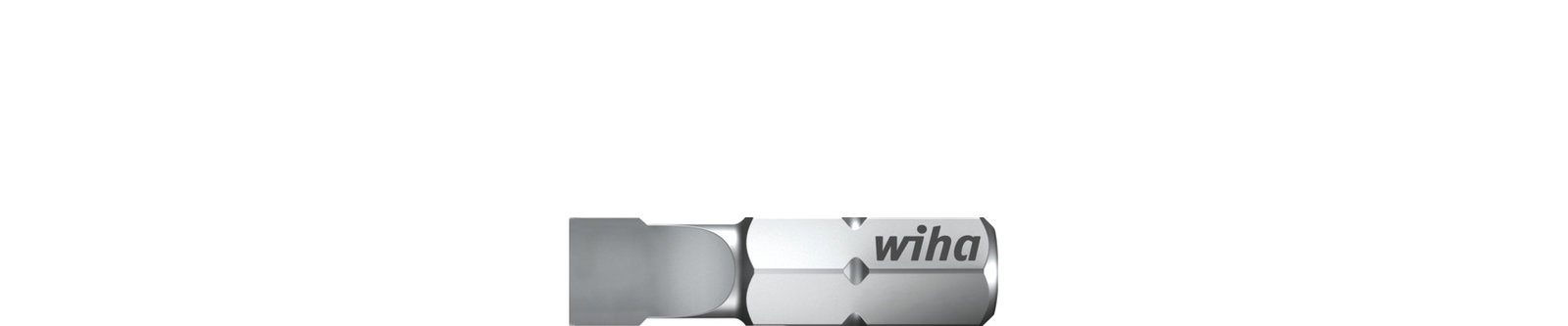 Wiha Bit Standard 25 mm Slotted 1/4" C6,3 5.5 mm (01624) – Image 2 of 5