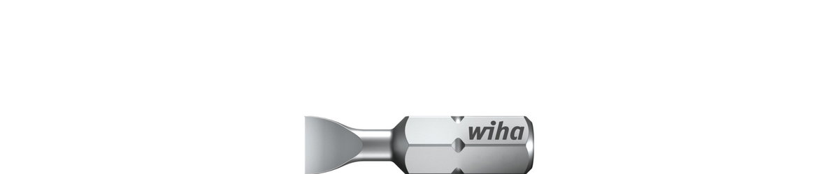 Wiha Bit Standard 25 mm Slotted 1/4" C6,3 5.5 mm (01624)