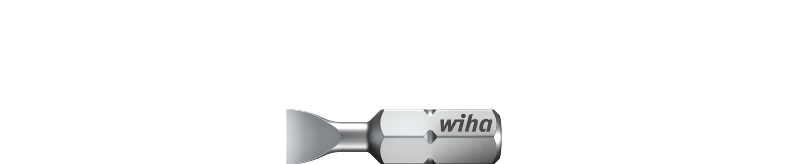 Wiha Bit Standard 25 mm Slotted 1/4" C6,3 5.5 mm (01624)