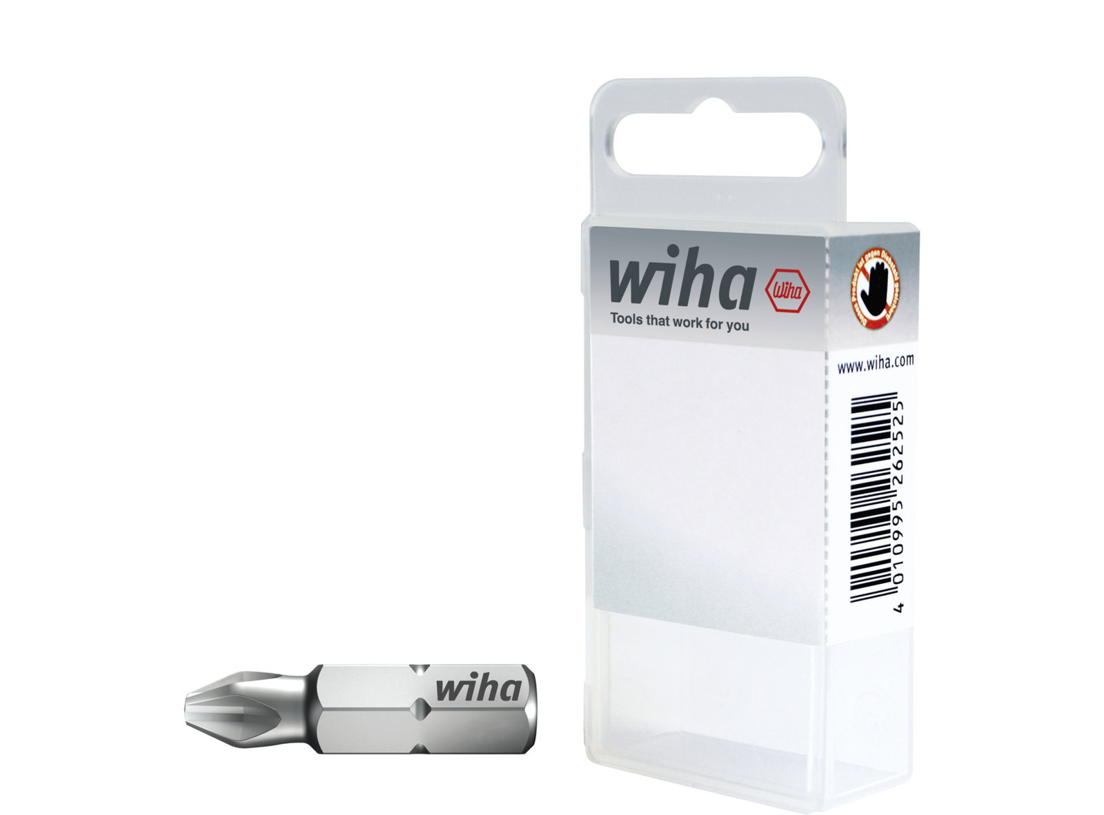 Wiha Bit set Standard 25 mm Phillips (PH1), 10-pcs. 1/4" C6,3 in box (10151) – Image 3 of 4