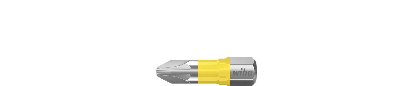 Wiha Y bit set, 25 mm Pozidriv (PZ1), 5-pcs.,1/4" C6,3 in box (41588)