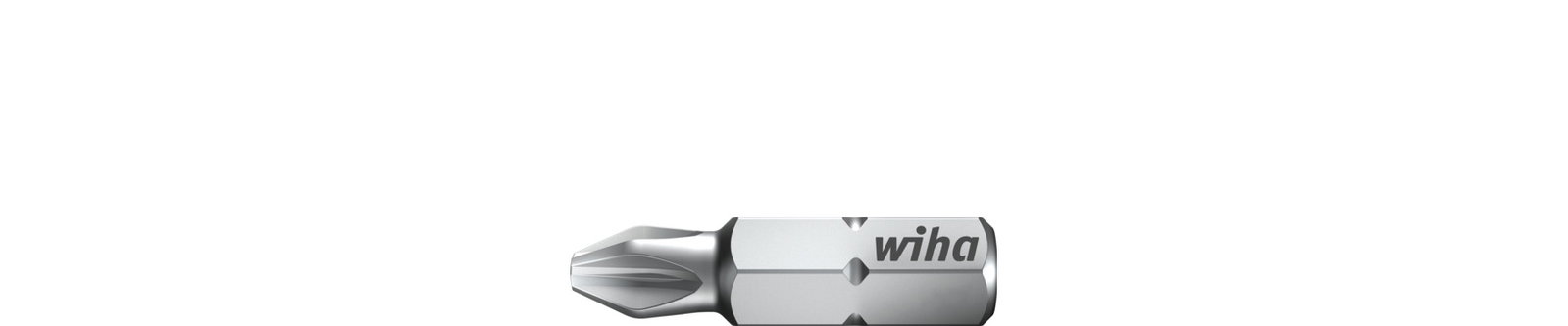 Wiha Bit set Standard 25 mm Pozidriv (PZ2), 3-pcs. in box, 1/4" (07860)
