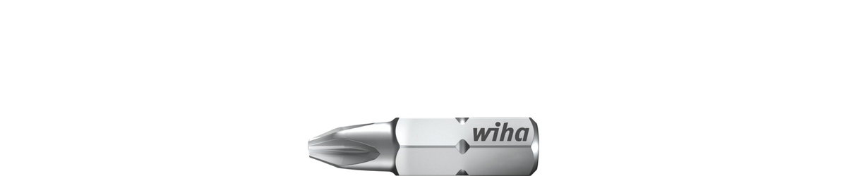 Wiha Bit set Standard 25 mm Pozidriv (PZ2), 3-pcs. in box, 1/4" (07860) – Image 2 of 3