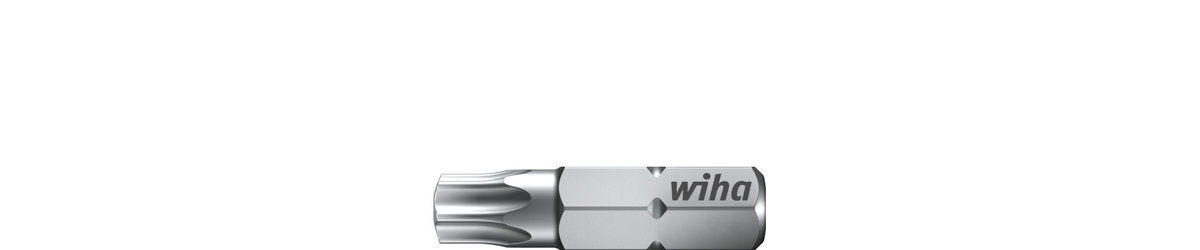 Wiha Bit set Standard 25 mm TORX® Tamper Resistant (with hole), 1/4" in box 2-pcs. (38650)