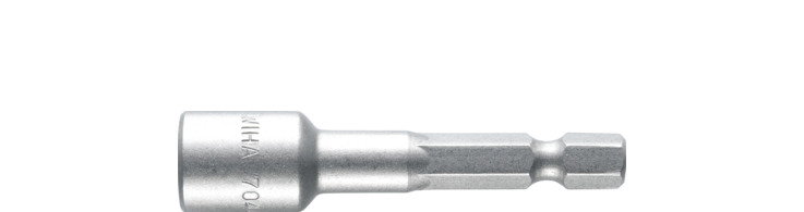 Wiha Nut driver insert magnetic 55 mm Hexagon head 1/4" E6,3 5.0 mm (04637)