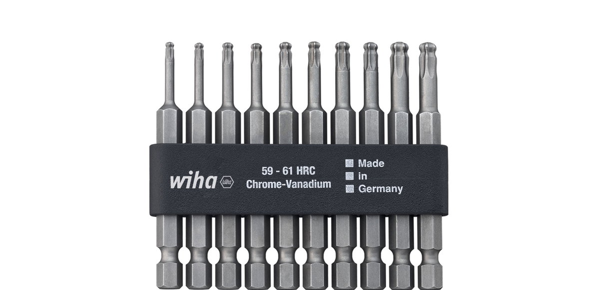 Wiha Bit set Professional 70 mm TORX® ball end 1/4" in bit band 10-pcs. (32804) – Image 2 of 3