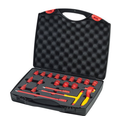 Wiha Ratchet wrench set insulated 3/8” 21-pcs. incl. case (43023)