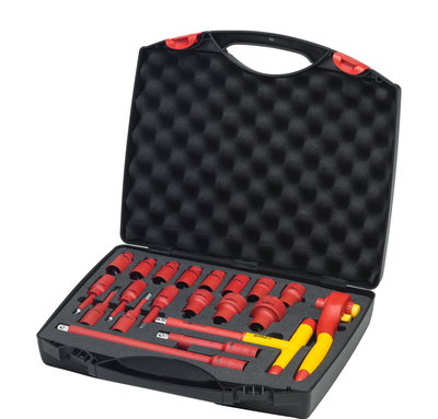 Wiha Ratchet wrench set insulated 1/2” 21-pcs. incl. case (43024)