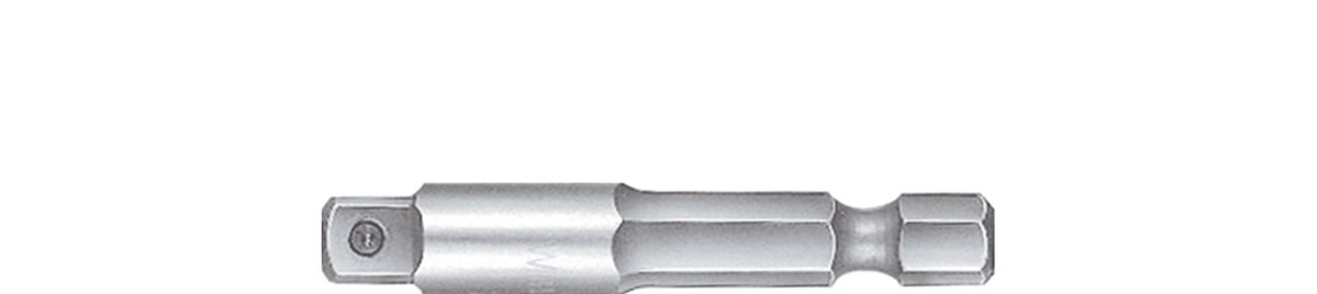 Wiha Tool shaft Square, Internal hexagon 1/4" E6,3 (01935)