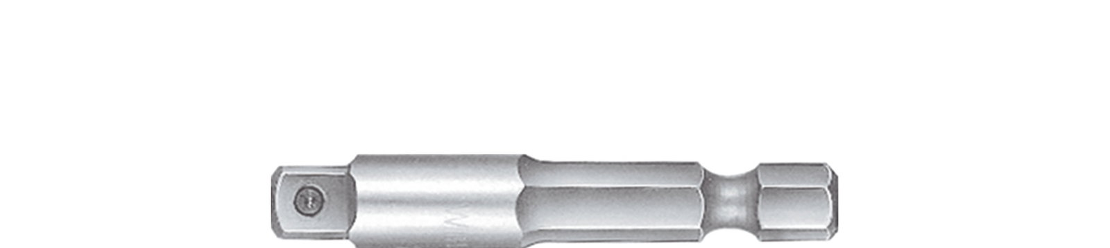 Wiha Tool shaft Square, Internal hexagon 1/4" E6,3 (01935)
