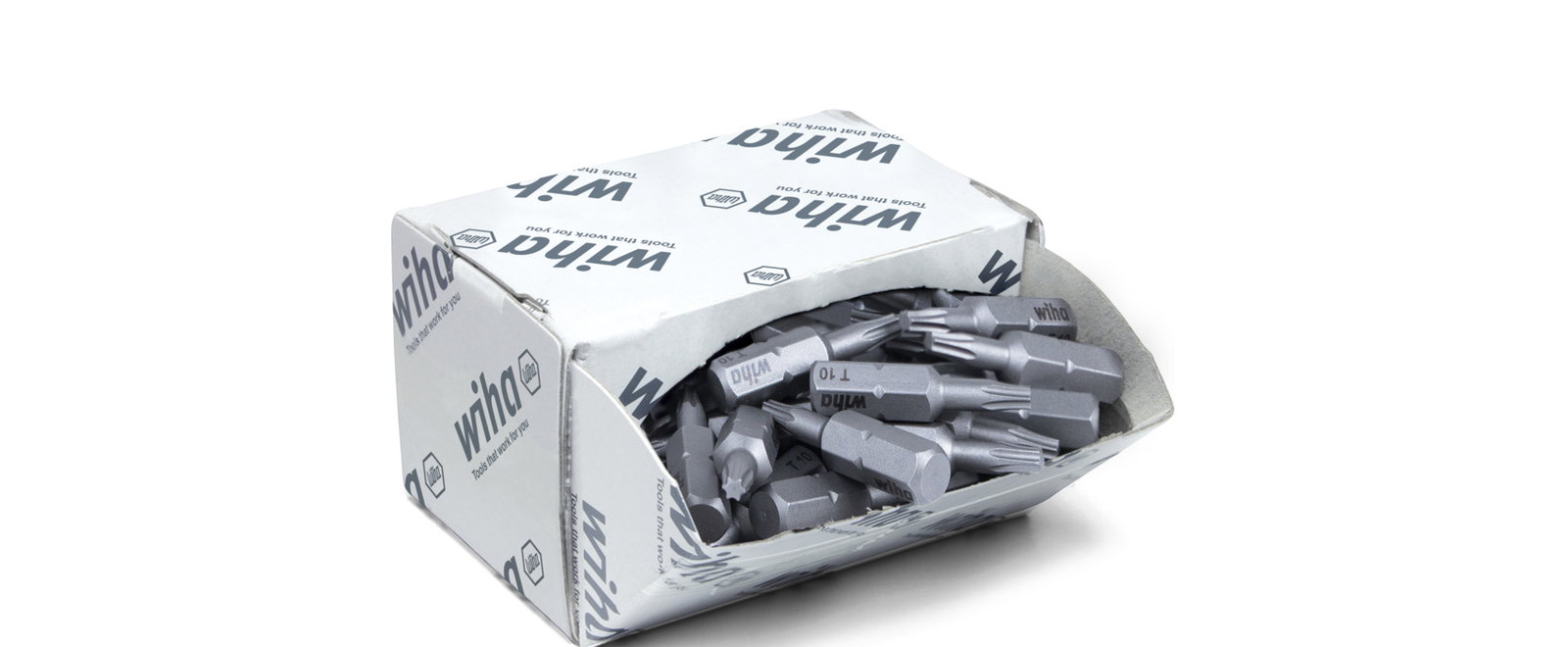 Wiha Bit set Standard 25 mm TORX® (T10), 50-pcs. 1/4" C6,3 in bulk pack (08065)