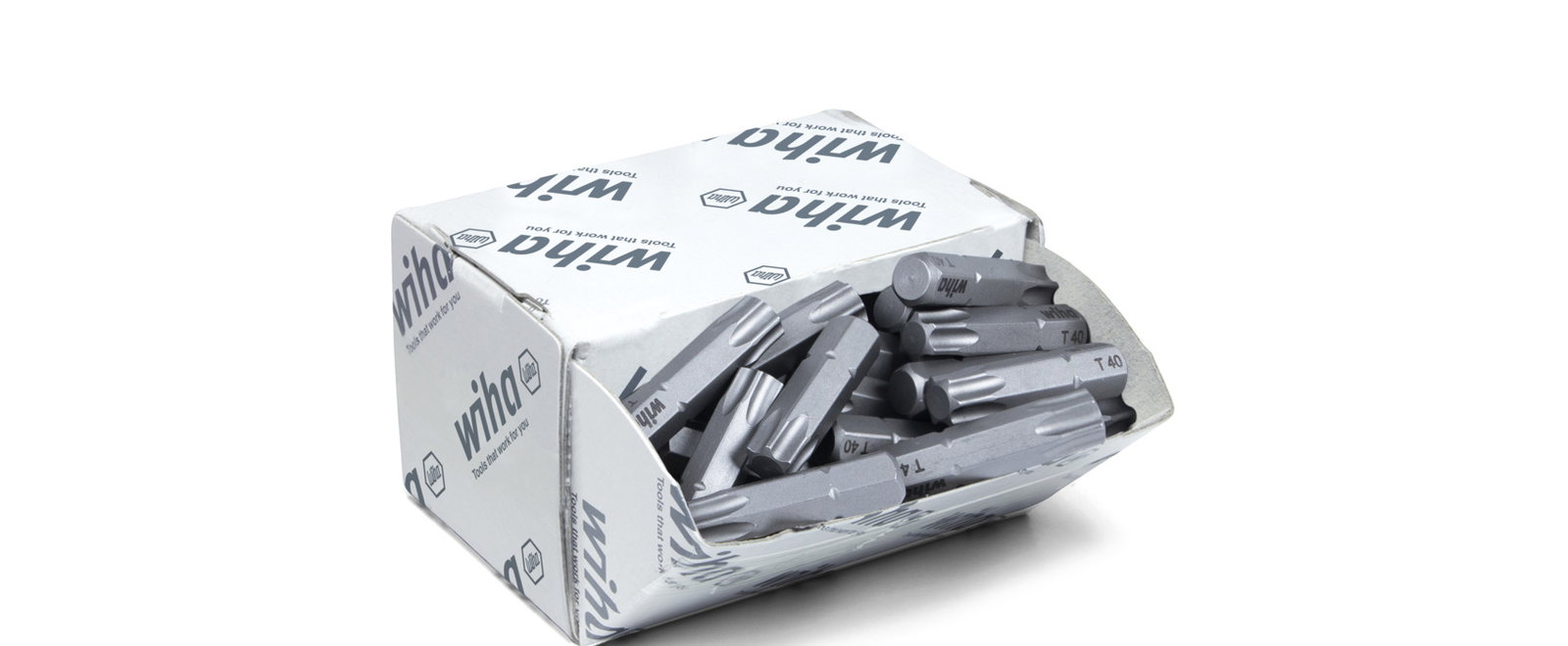 Wiha Bit set Standard 25 mm TORX® (T40), 50-pcs. 1/4" C6,3 in bulk pack (08070)