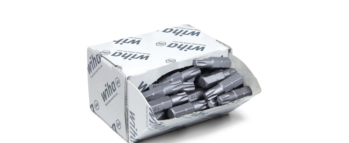 Wiha Bit set Standard 25 mm TORX® (T27), 50-pcs. 1/4" C6,3 in bulk pack (29544)