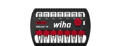 Wiha Bit set BitBuddy® TY bit 49 mm Phillips, Pozidriv, TORX®, 7-pcs., 1/4" E 6.3 (42116)