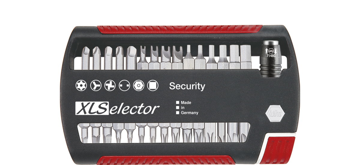Wiha Bit set XLSelector Security Standard 25 mm assorted 31-pcs. 1/4" C6,3 (29416)